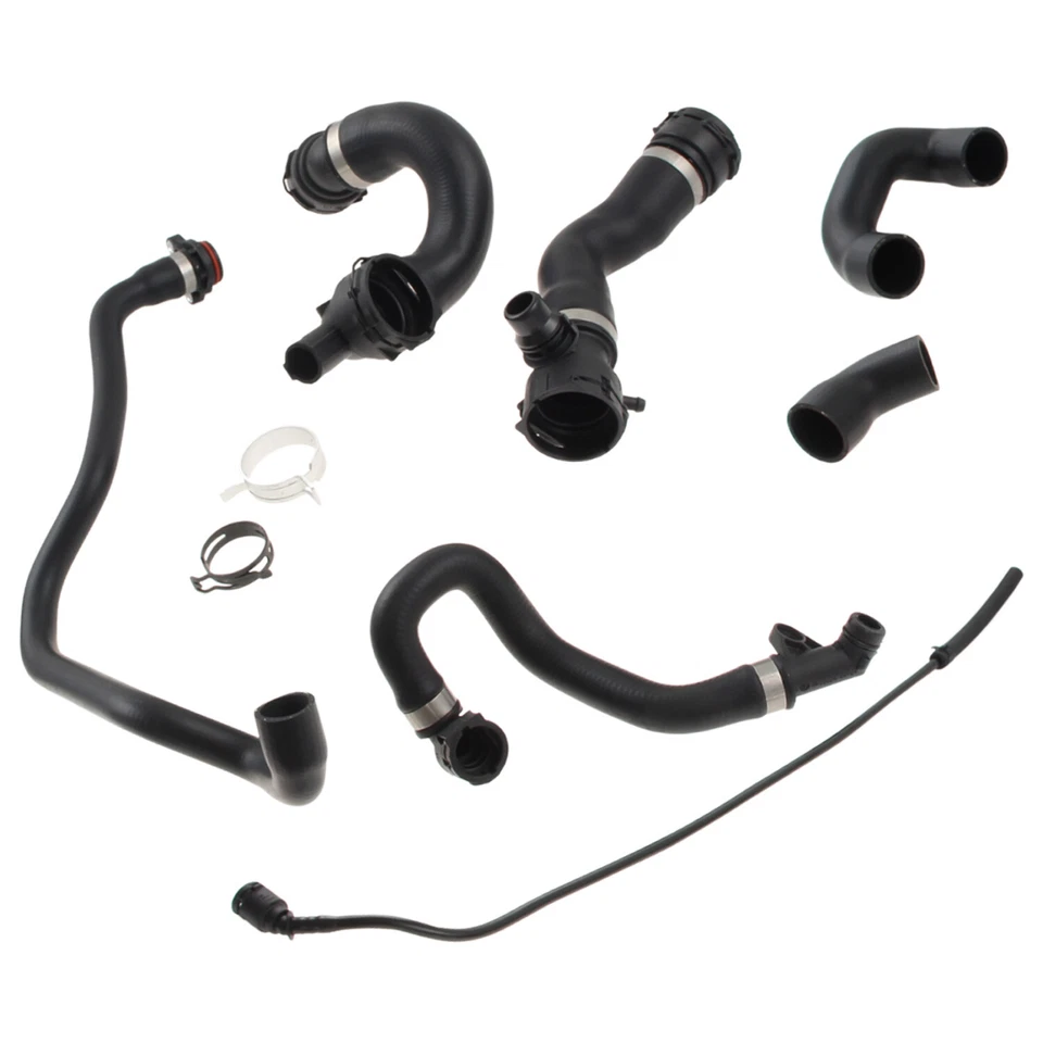 Juego de tubos de manguera de agua refrigerante radiador (7 mangueras) para BMW 128i 328i 328xi 07-13 Foto 4 de 4