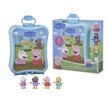 Peppa Pig Peppa's Carry-Along Friends Case w/Friends 4 figures