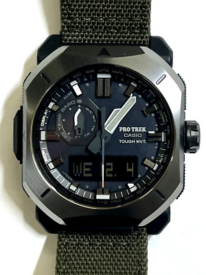 CASIO PRO TREK PRW-6900YB-3JF CORDURA Band Radio Solar Analog Digital  Watch Jpn