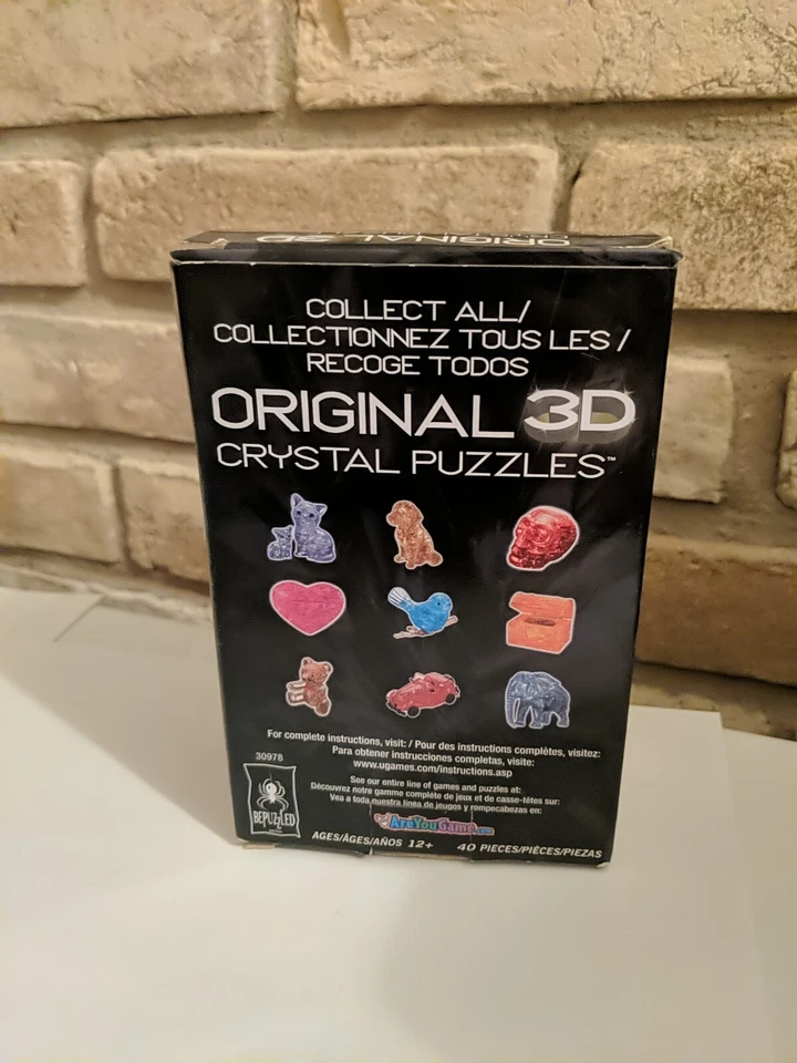 Nuevo - Rompecabezas de cristal 3D BePuzzled - Elefante: 40 piezas - Edades 12+ | 1 jugador Foto 3 de 4