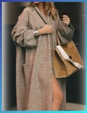 NWTZARA 232 SOFT KNIT COAT WITH LONG SLEEVES