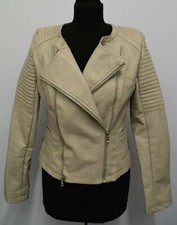 Jt761 Lulu Love Women Grey Pu Jacket Size M