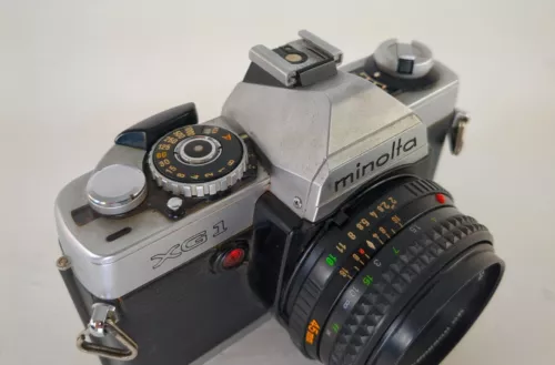 Minolta XG-1 35mm Film Camera with MD Rokkor 45mm Lens