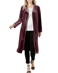 velour cardigan