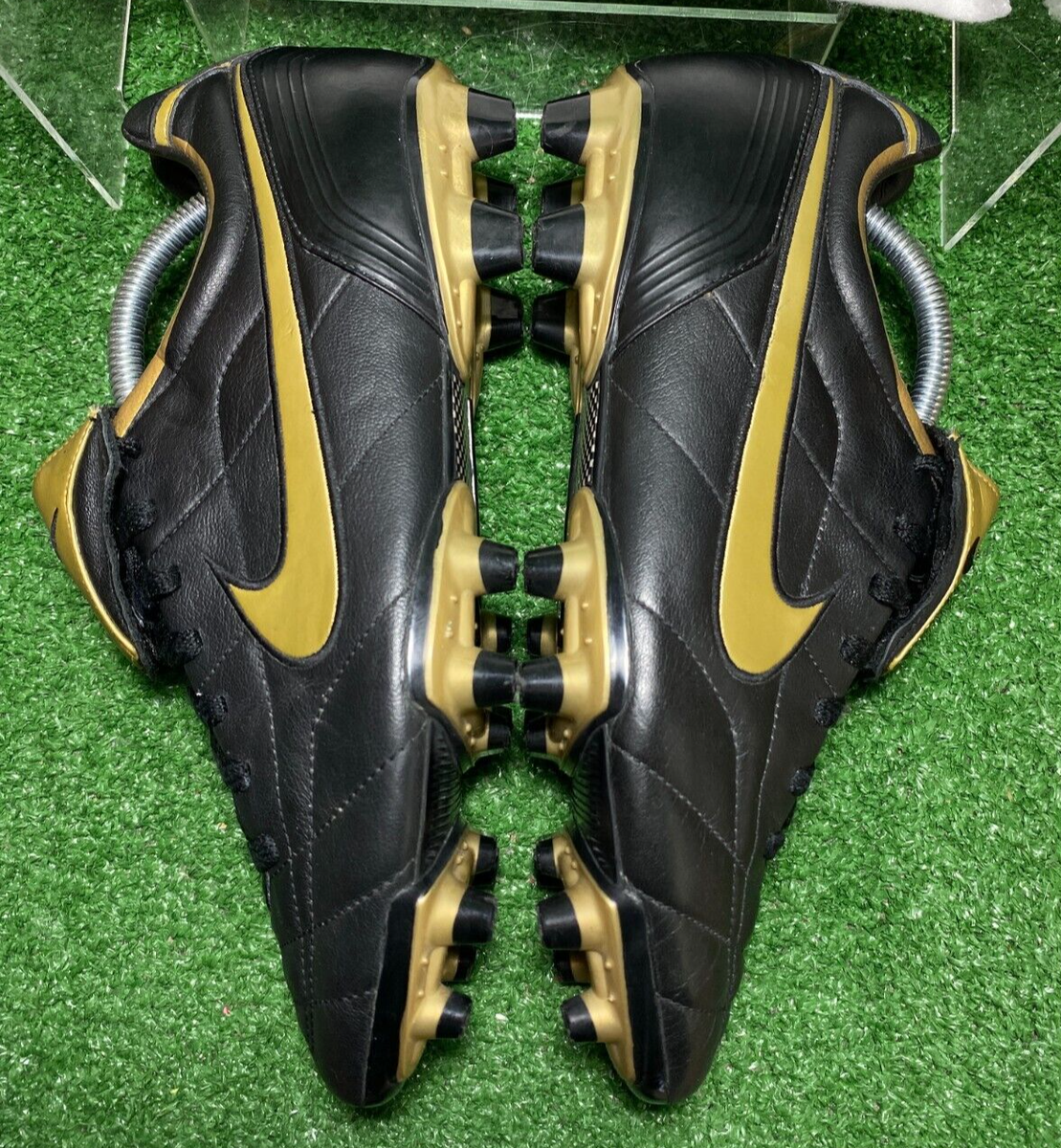 2006 Nike R10 Tiempo Legend II FG Natural Leather Ronaldinho 10 US