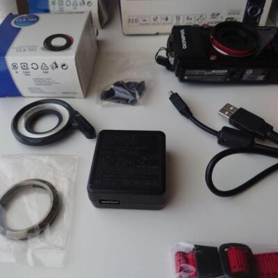 OLYMPUS オリンパス　カメラ　TG-3　ハウジングPT-056セット　美品 Olympus STYLUS TG-3 Waterproof PT-056 Protector Set with