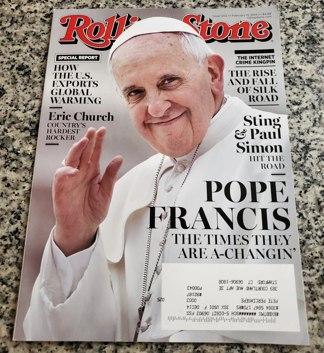 Pope Francis Rolling Stone