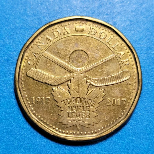 2017 Toronto Maple Leafs Hockey 100 Years CANADA 1 DOLLAR LOONIE COIN Combined S