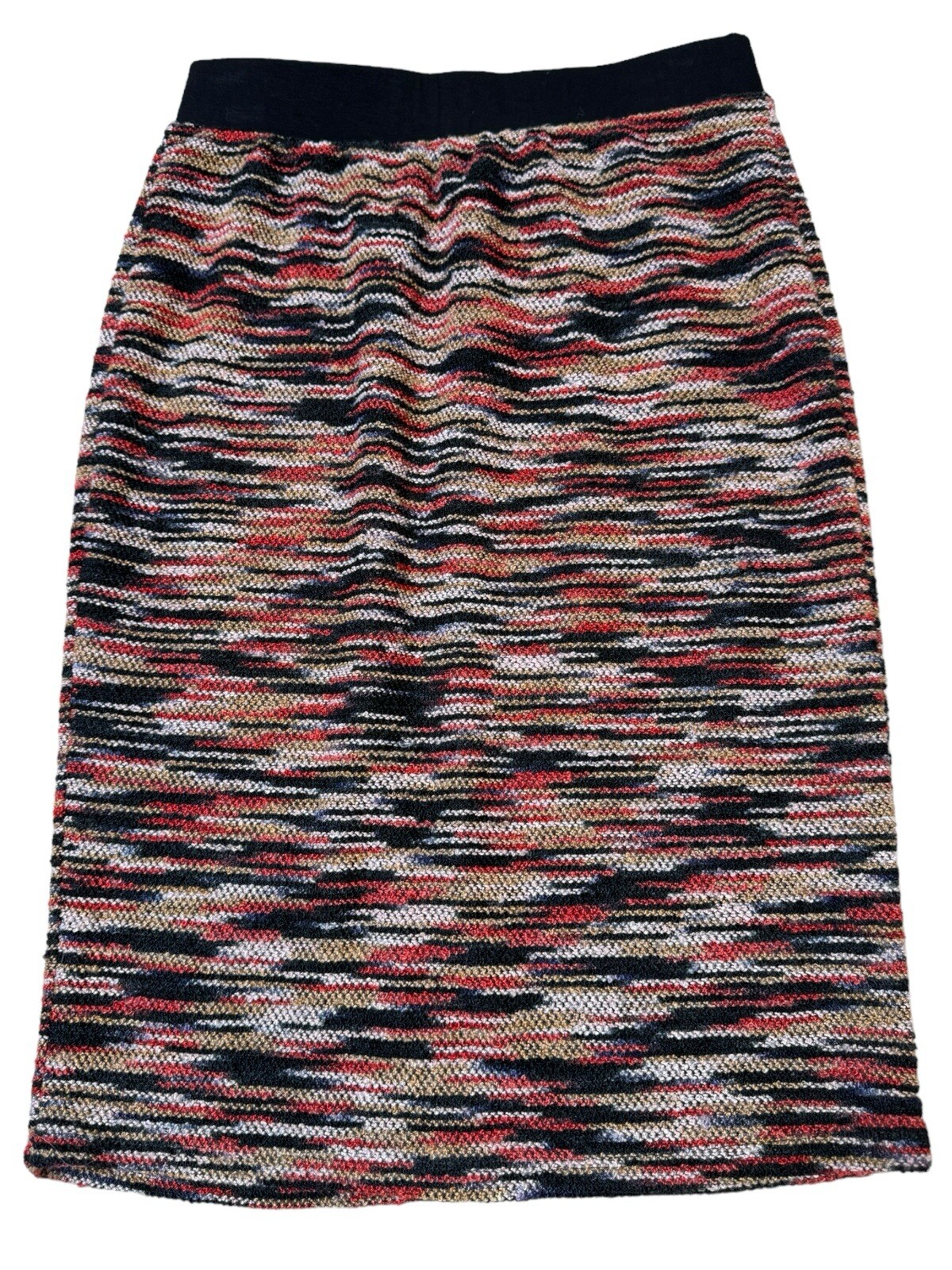 GILLI Bianca Women's Space-Dye Pull-On Pencil Skirt Size Medium Made in USA