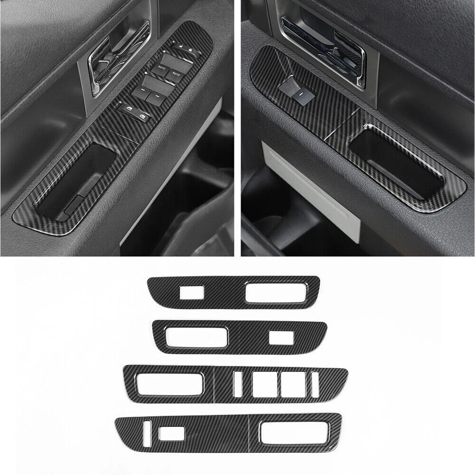 36x Cubierta de embellecedor de consola de dirección interior para Ford F150 Raptor 09-14 fibra de carbono Foto 4 de 4