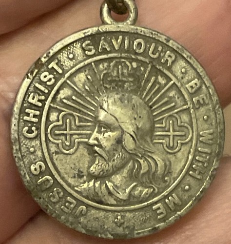 Episcopal Jesus Christ Savior Be With Me In Case of Emer Necklace's Pendant Icon - Picture 3 of 6