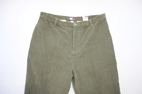 Tommy Hilfiger Corduroy Pants Camp Straight Fit Green Flat Mens Size 40 x 32 NWT - Picture 5 of 9