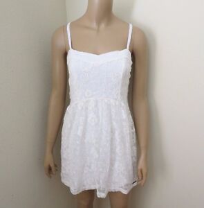 Floral Lace Dress Size Medium White 