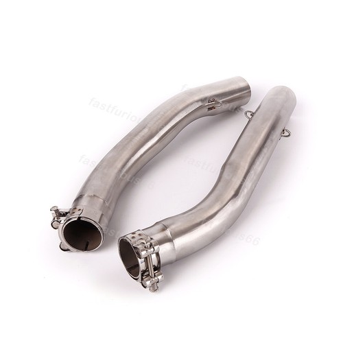 For Kawasaki Z1000 2003-2006 Stainless Steel Tube Exhaust Muffler Mid Link Pipe - Picture 7 of 8