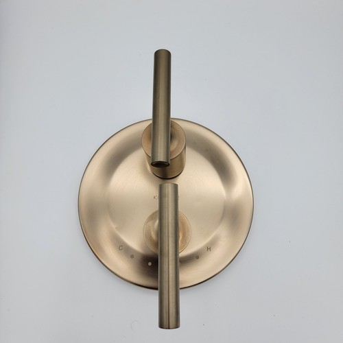 Recorte de válvula termostática Kohler purist solo | bronce cepillado | K-T14489-4-BV - Imagen 8 de 8