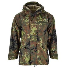 Mil-Tec brand German army field Jacket GoreTex Flecktarn camo waterproof rain
