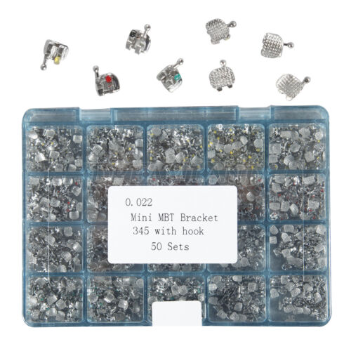 1000 piezas soportes dentales de ortodoncia de metal soporte MINI MBT.022 345 ganchos NUEVO-A1 - Imagen 10 de 11