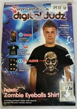 Frantic Zombie Eyeball Cell Phone Animated Morph Costume Co Digital Dudz Shirt L