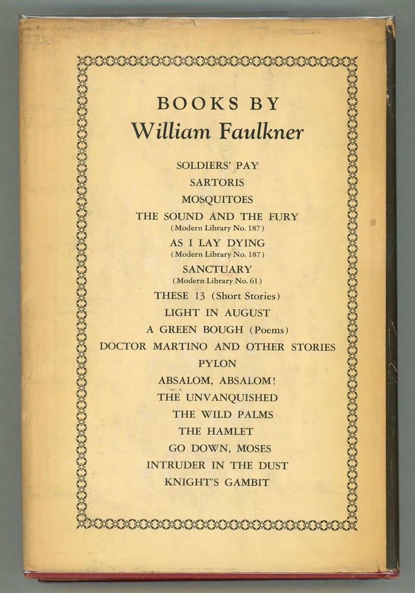 William Faulkner KNIGHT'S GAMBIT 1949年発行 Knight's Gambit: Faulkner, William: 9780394727295: Amazon