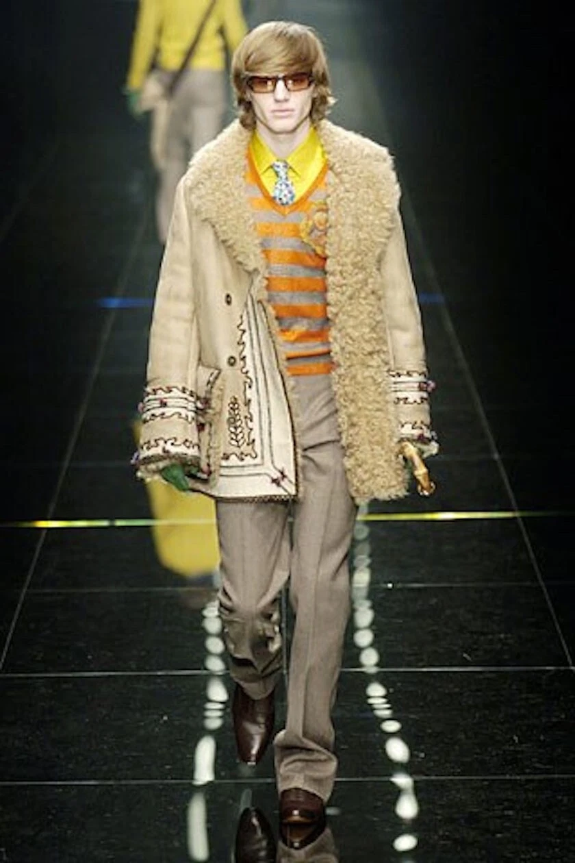 Burberry Prorsum Runway Only One Made cappotto in shearling ricamato trench WOW