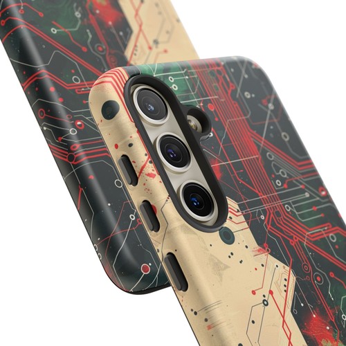 For iPhone | Samsung Galaxy | Pixel Phone Case - Circuit Board Chip Red Green - 第 138/210 張圖片