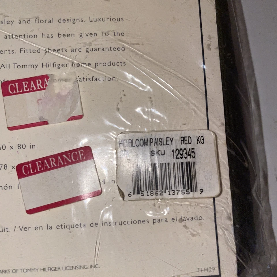 Tommy Hilfiger Falda Cama King Talla 2001 Colección Crest Marrón Foto 4 de 4