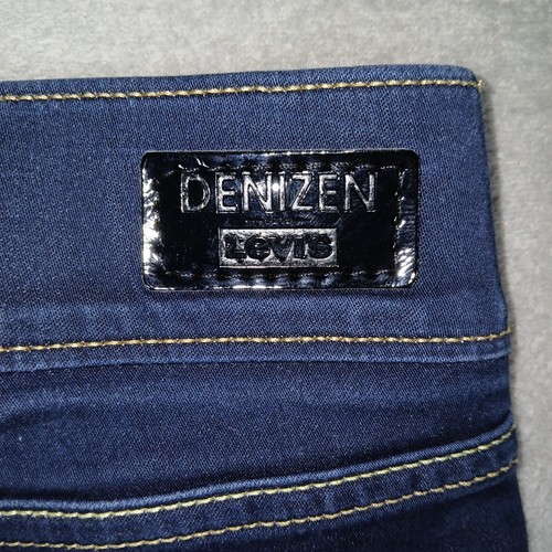 DENIZEN From Levi's Modern Pull-On Crop Jeans Women's 2 Blue Dark Wash Low Rise - Picture 9 of 12