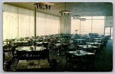 Postcard Weir Cook Airport Dining Room Indianapolis Indiana VTG c1970   B3