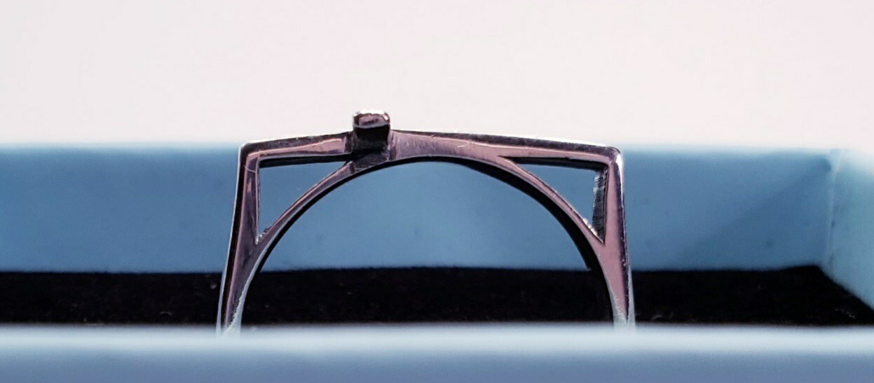 925 Sterling Silver Solid Cross Ring Size 10 - image 6