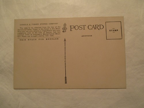 Daniels and Fisher Stores Co Denver Colorado CO Postcard - Picture 2 of 2