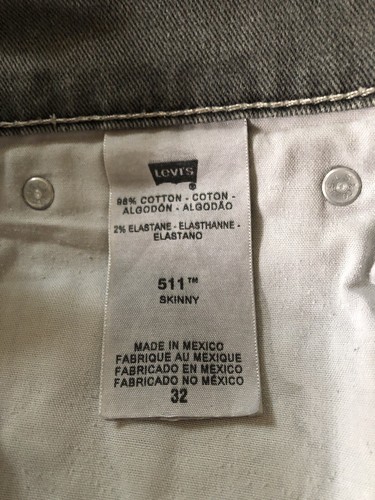 Levi's 511 Grey Turn-Up Shorts - W34 - Picture 11 of 15