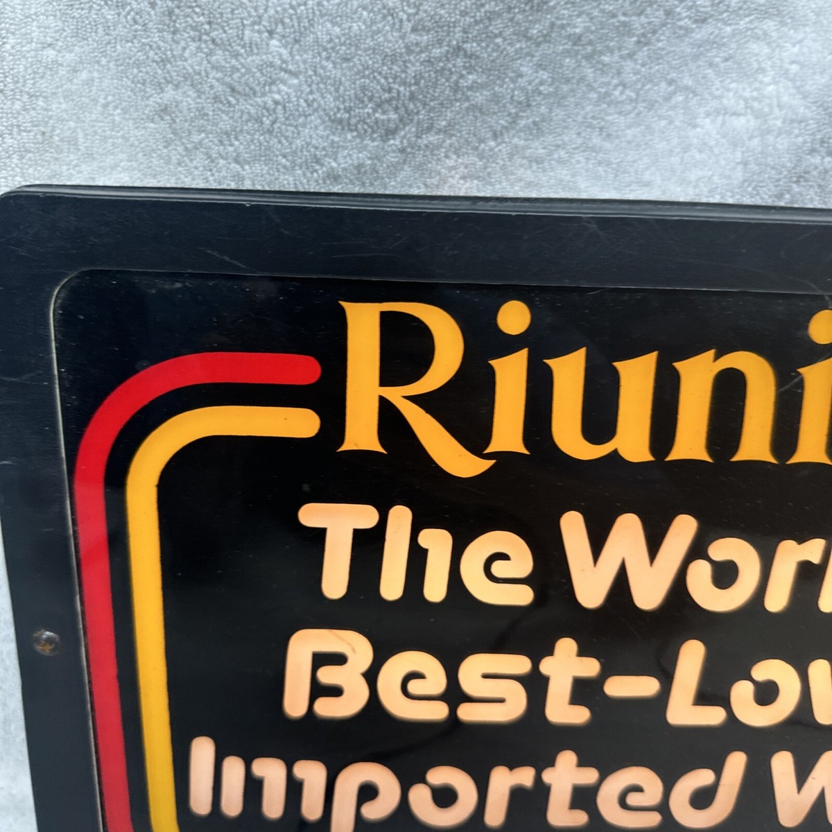 VINTAGE RIUNITE WINE LIGHT UP SIGN IMPORTED RIUNITE ON ICE | eBay