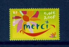 2001 TIMBRE FRANCE NEUF** N°3379 MERCI