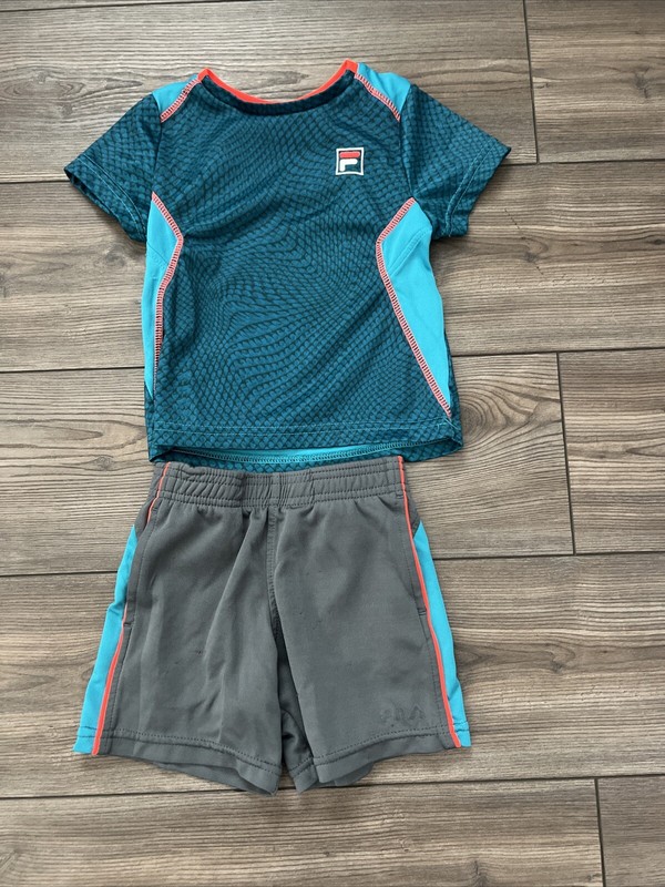 Boys Blue And Gray Fila Outfit - Fila - Size 3T