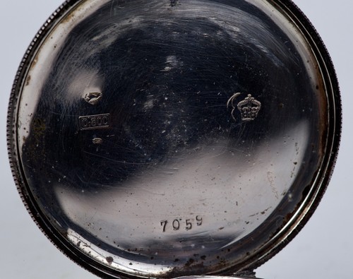 UNION S.A. SOLEURE SILVER ca.1900 CYLINDRE - Picture 9 of 12
