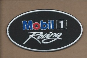 NEW 2 5//8 X 3 1//2 INCH MOBIL 1 OIL IRON ON PATCH FREE SHIPPING