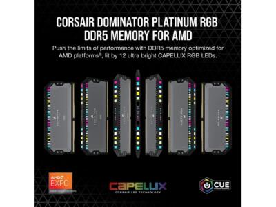 CORSAIR Dominator Platinum RGB 64GB (2 x 32GB) DDR5 6000 (PC5
