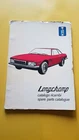 De Tomaso Longchamp 1972 Original Parts Catalog Parts Catalog