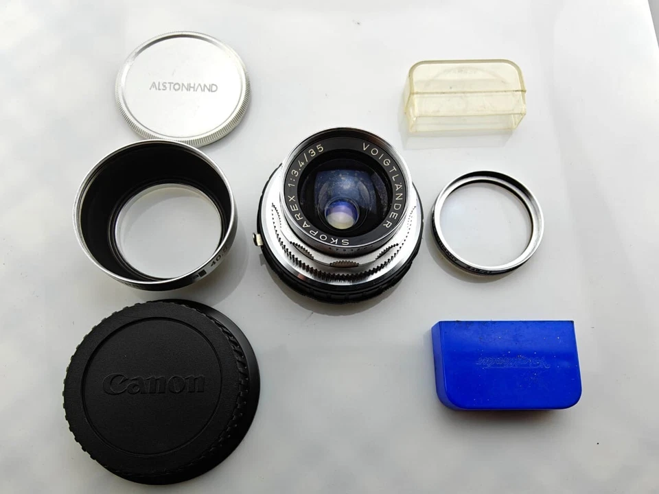Voigtlander 35mm f:3.4 Skoparex DKL + 345/41 Filter For Canon Mont - Image 3 of 4