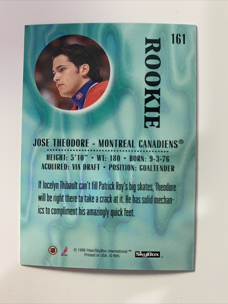1996-97 Skybox Impact JOSE THEODORE Rookie Card #161 Montreal