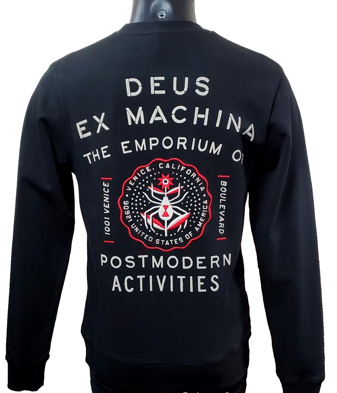 Deus Ex Machina Custom Motorcycles Graphic Print Sweatshirt Adult Sz S *Note image 1