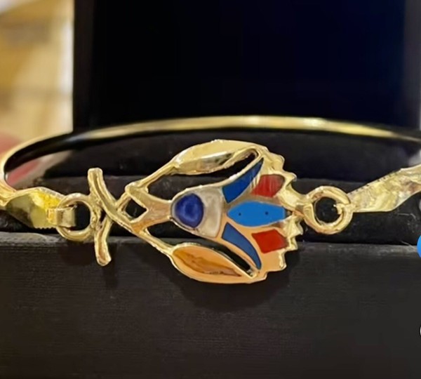 Alternate view of Lotus Flower Bracelet Handcrafted Gold-plated Elegant Modern