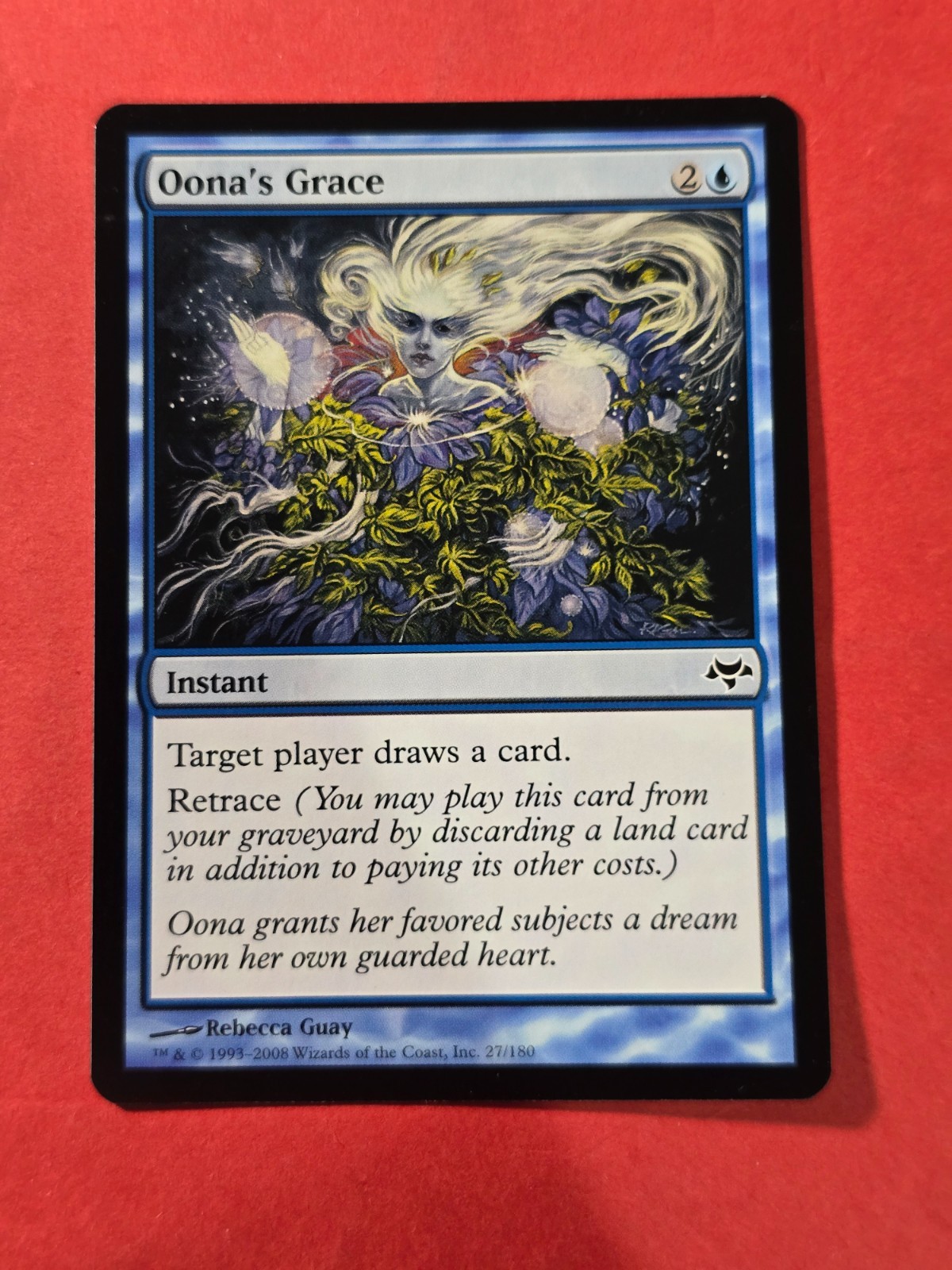2008 Magic The Gathering Eventide #27 Oona's Grace, C, NF, cd1