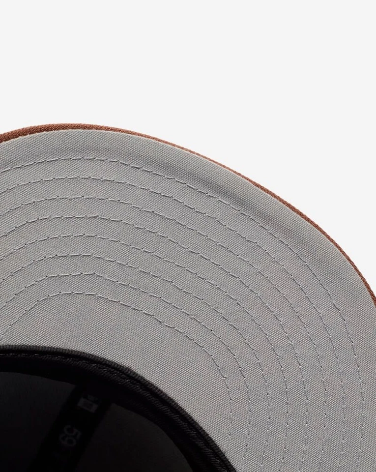 New York Mets Herringbone New Era 59Fifty 1986 Side Patch Grey Bottom Fitted Hat - Image 4 of 4