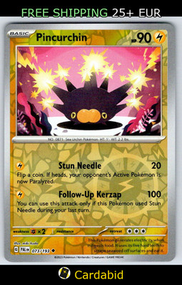 Pincurchin - PAL #073/193 SV02: Paldea Evolved Reverse Holo miki kudo NM