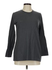 American Apparel Women Gray 3/4 Sleeve T-Shirt M