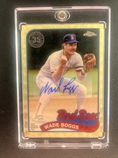 2024 Topps Chrome 1989 35th Anniversary T89C-36 WADE BOGGS AUTO 1/1 Superfractor