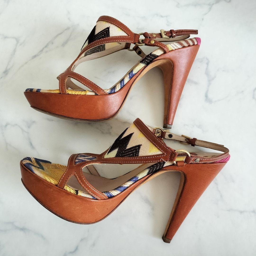 Missoni Geometric Pattern Multicolor Espadrille H… - image 5