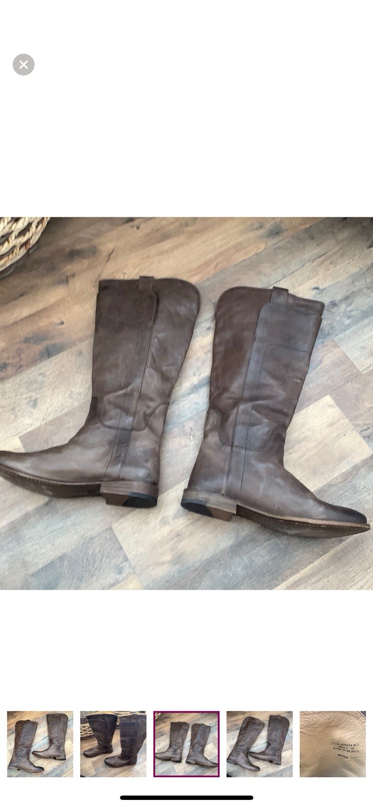 FRYE BROWN LEATHER BOOTS💋EUC - image 4