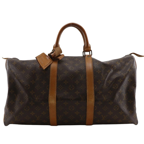 LOUIS VUITTON Keepall 50 Boston Bag Vintage M41426 Monogram Canvas 1982 Brown